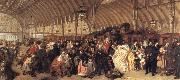 William Powell  Frith The Railway Station oil